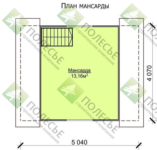 Дачный дом Лидер 5х4