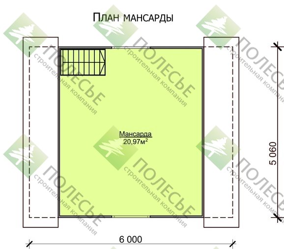 Дачный дом Престиж-4 6х5