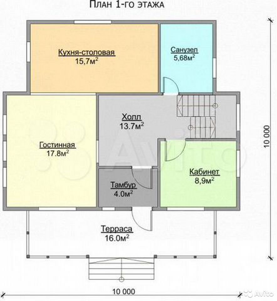 🏠Каркасный дом Феникс -3К 10х10 метров от 2 970 128 руб. Цены на  строительство в Москве