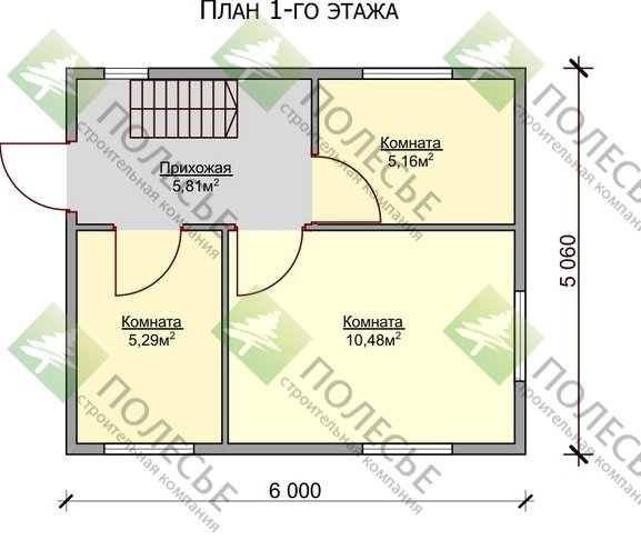 Дачный дом Престиж-4 6х5