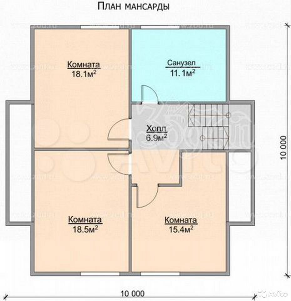 🏠Каркасный дом Феникс -3К 10х10 метров от 2 970 128 руб. Цены на  строительство в Москве