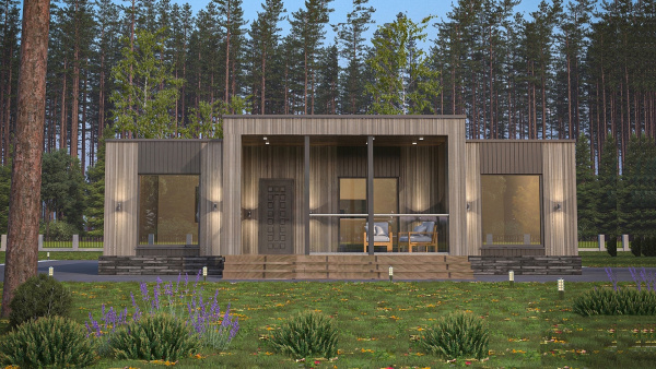 Модульный дом Фараон 9,6х8 м