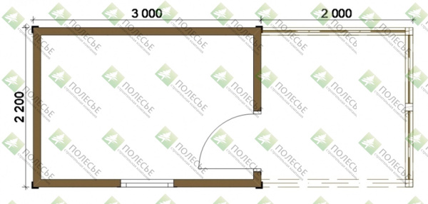 Бытовка 055 - 2,2х5