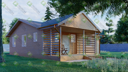 Каркасный дом Русь 10x10