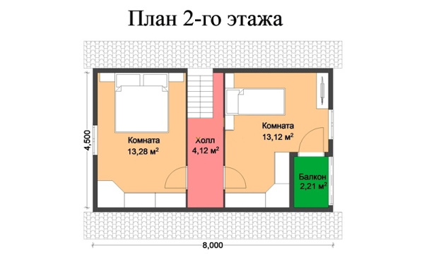 Дачный дом Престиж-3 6х8 Дачный дом Престиж-3 6х8