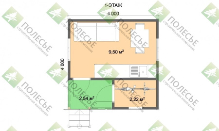 Каркасный дом Малыш - 1 4x4