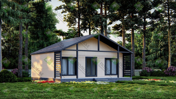 Дачный дом Карелия 6x8