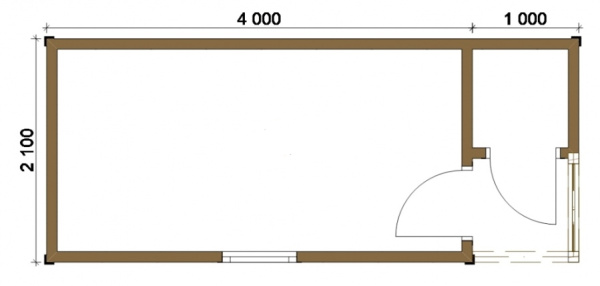 Бытовка 054 - 2,2х5 Бытовка 054 - 2,2х5