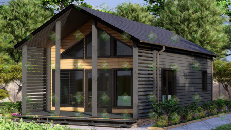 Каркасный дом Макси Плюс 6x11