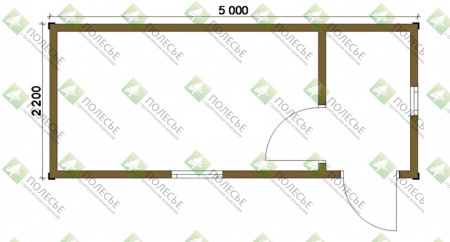 Бытовка 051 - 2,2х5