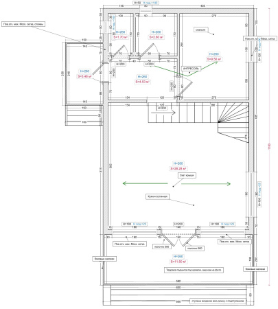 Каркасный дом Макси Плюс 6x11