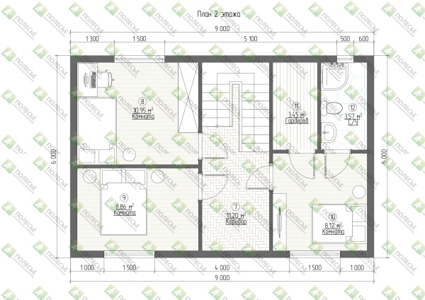 Каркасный дом Михаил 9x6
