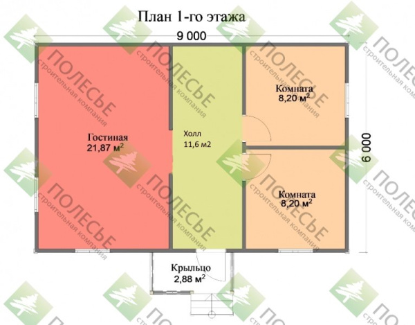 Дачный дом Фазенда-3 6х9