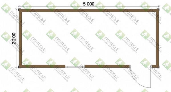 Бытовка 050 - 2,2х5