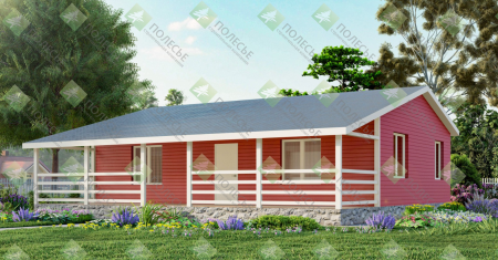 Каркасный дом Комфорт 5 11х12