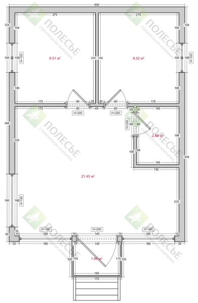 Дачный дом Орбита-48 6х8