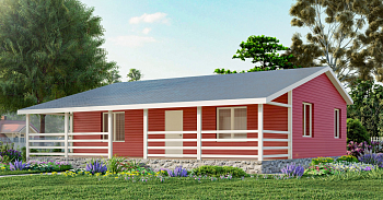 Каркасный дом Комфорт 5 11х12 Каркасный дом Комфорт 5 11х12