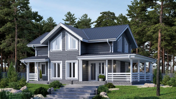 Каркасный дом Александр 8x10 Каркасный дом Александр 8x10