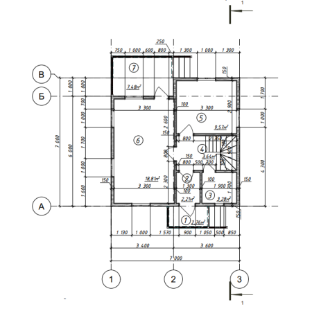 Каркасный дом Севастополь 7х7