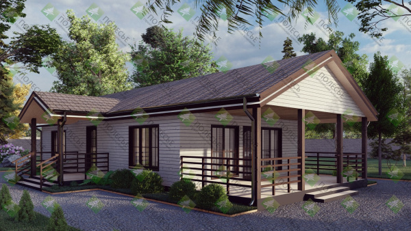 Каркасный дом Новорижский 7x15