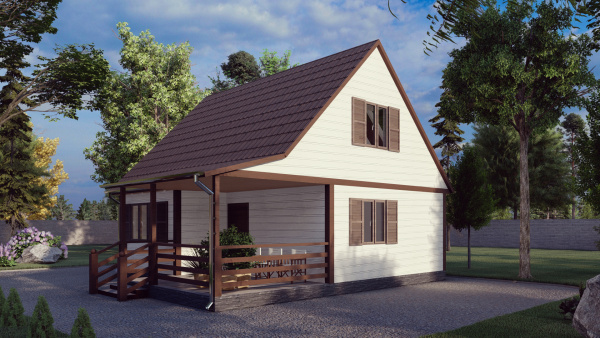 Каркасный дом Жемчужина - 2 7x8 Каркасный дом Жемчужина - 2 7x8