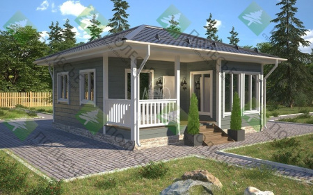 Каркасный дом Маркиз 8x8