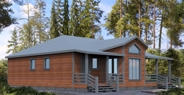 Каркасный дом Валдай 11x12 Каркасный дом Валдай 11x12