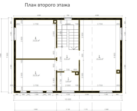 Каркасный дом Семейный 7х10 Каркасный дом Семейный 7х10