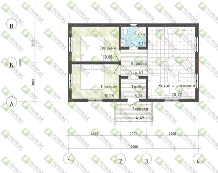 Каркасный дом Альпийский 6x10