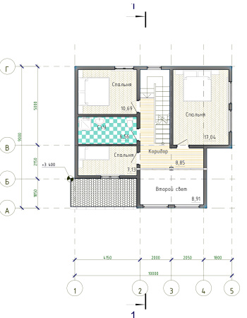 Каркасный дом Венера 9x10 Каркасный дом Венера 9x10