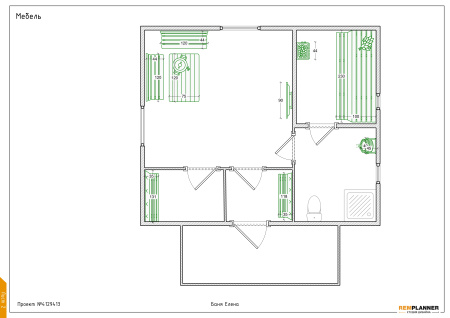 Каркасная баня Елена 6x5 Каркасная баня Елена 6x5