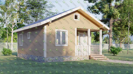 Каркасный дом Зодчий 6x8
