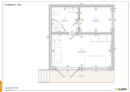 Каркасная баня Комета Барн 5x6 Каркасная баня Комета Барн 5x6