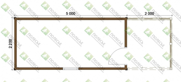 Бытовка 075 - 2,2х7