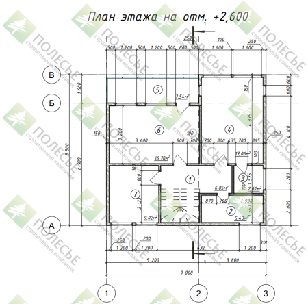 Каркасный дом ВЕГАС 9х9