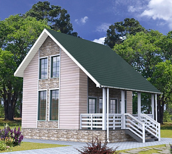 Каркасный дом Сказка 6x8 Каркасный дом Сказка 6x8