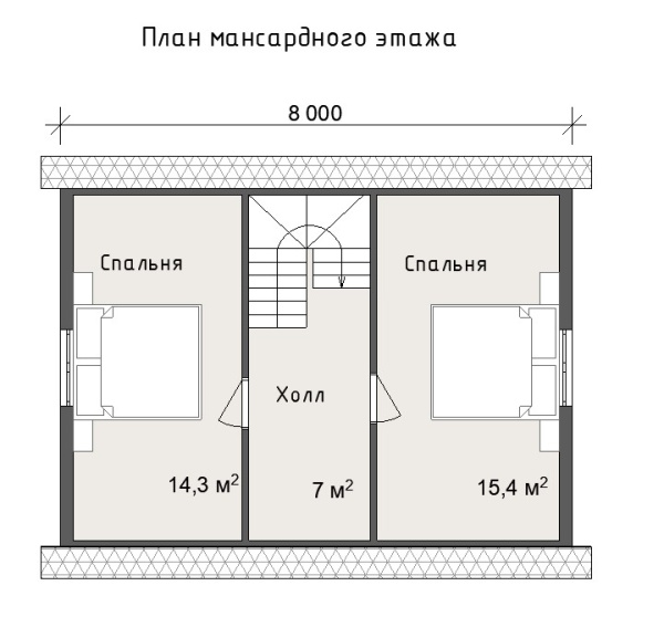 Дачный дом Ясень 6х8 Дачный дом Ясень 6х8