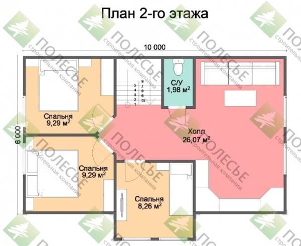 Каркасный дом Канадец 7х10