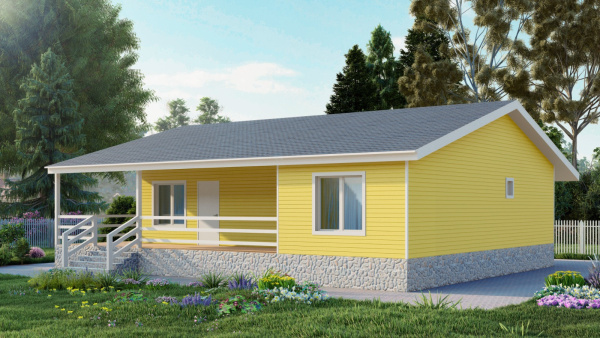 Каркасный дом Пелагея 12x11 Каркасный дом Пелагея 12x11