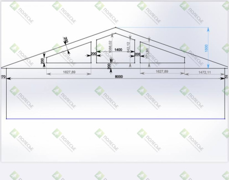 Каркасный дом Макс 8x13
