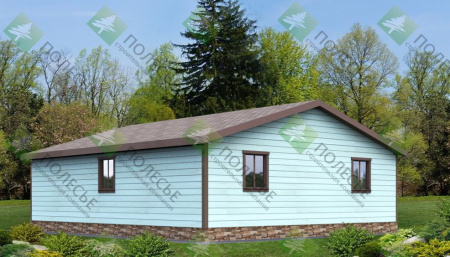 Каркасный дом Комфорт 10х12