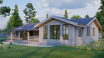 Каркасный дом Комфорт Плюс 11x17 Каркасный дом Комфорт Плюс 11x17