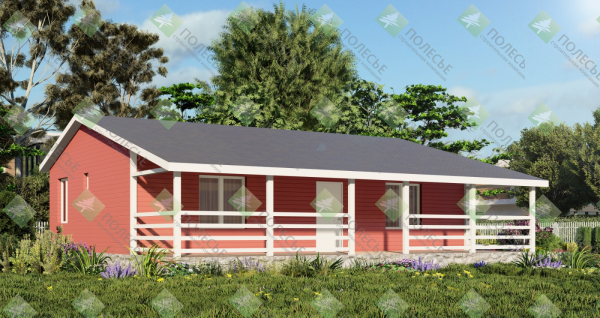 Каркасный дом Комфорт 5 11х12