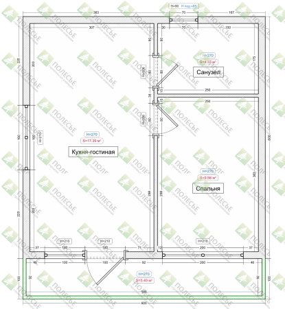 Модульный дом Модерн 6х7