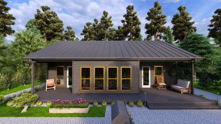 Каркасный дом Барич 10x12