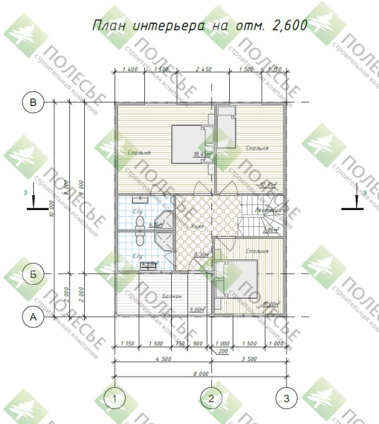 Каркасный дом Кашира 8х10