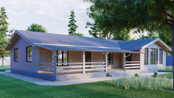 Каркасный дом Комфорт Плюс 11x17 Каркасный дом Комфорт Плюс 11x17