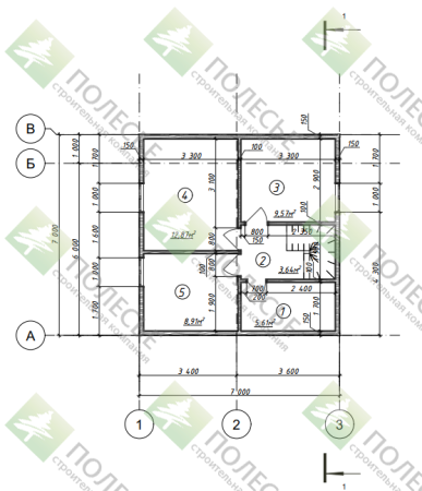 Каркасный дом Севастополь 7х7