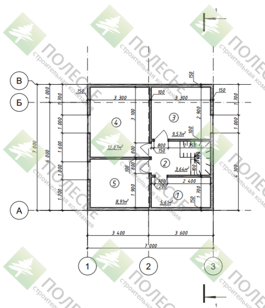 Каркасный дом Севастополь 7х7