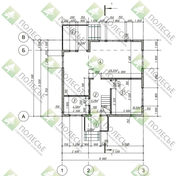 Каркасный дом Премьера-3 8х8